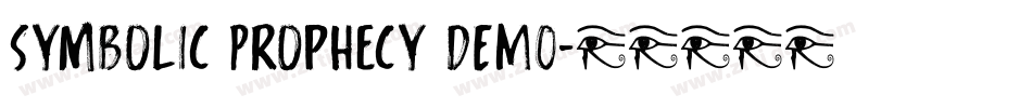 Symbolic Prophecy DEMO字体转换
